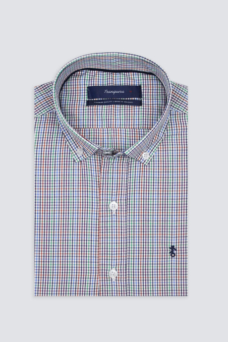 Camisa de Hombre Premium a Cuadros Cuadros Colores 3