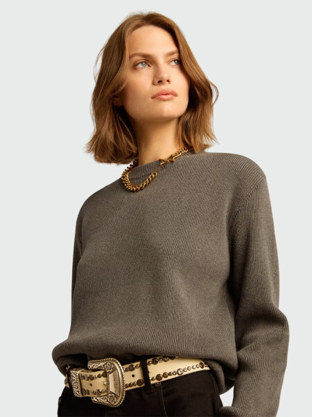 GOLDEN GOOSE - Buzo de Cuello Redondo con Logotipo en la Espalda Alta Automática