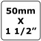 Adaptador de compresión H 50mm X 1" 1/2