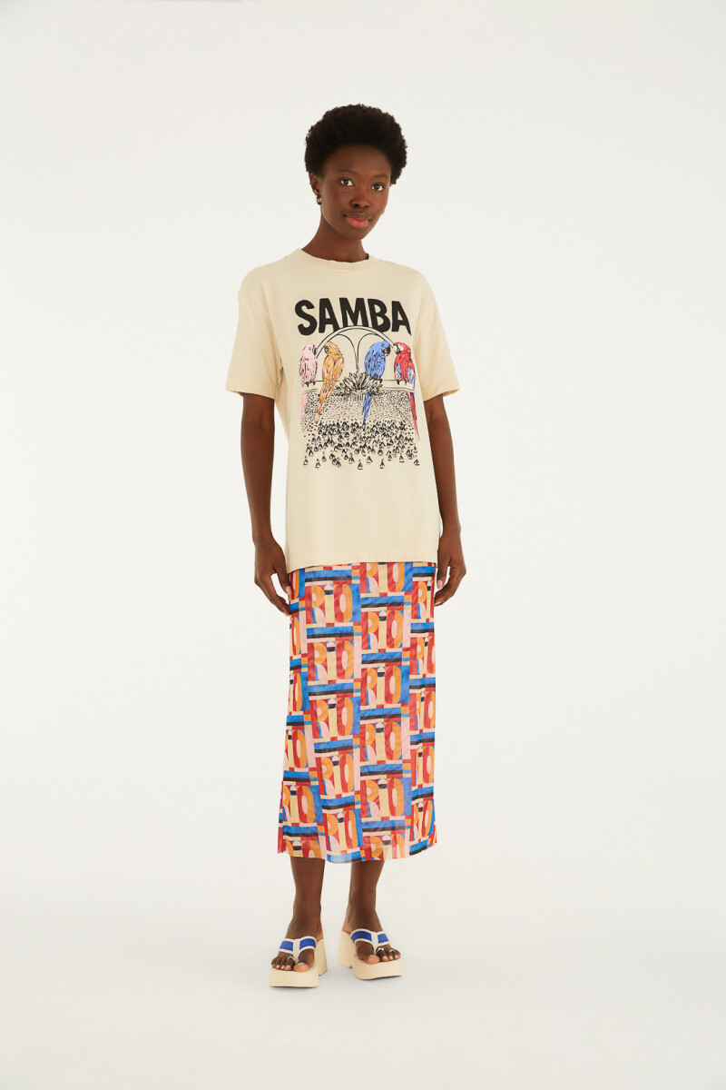 REMERA SAMBA Beige