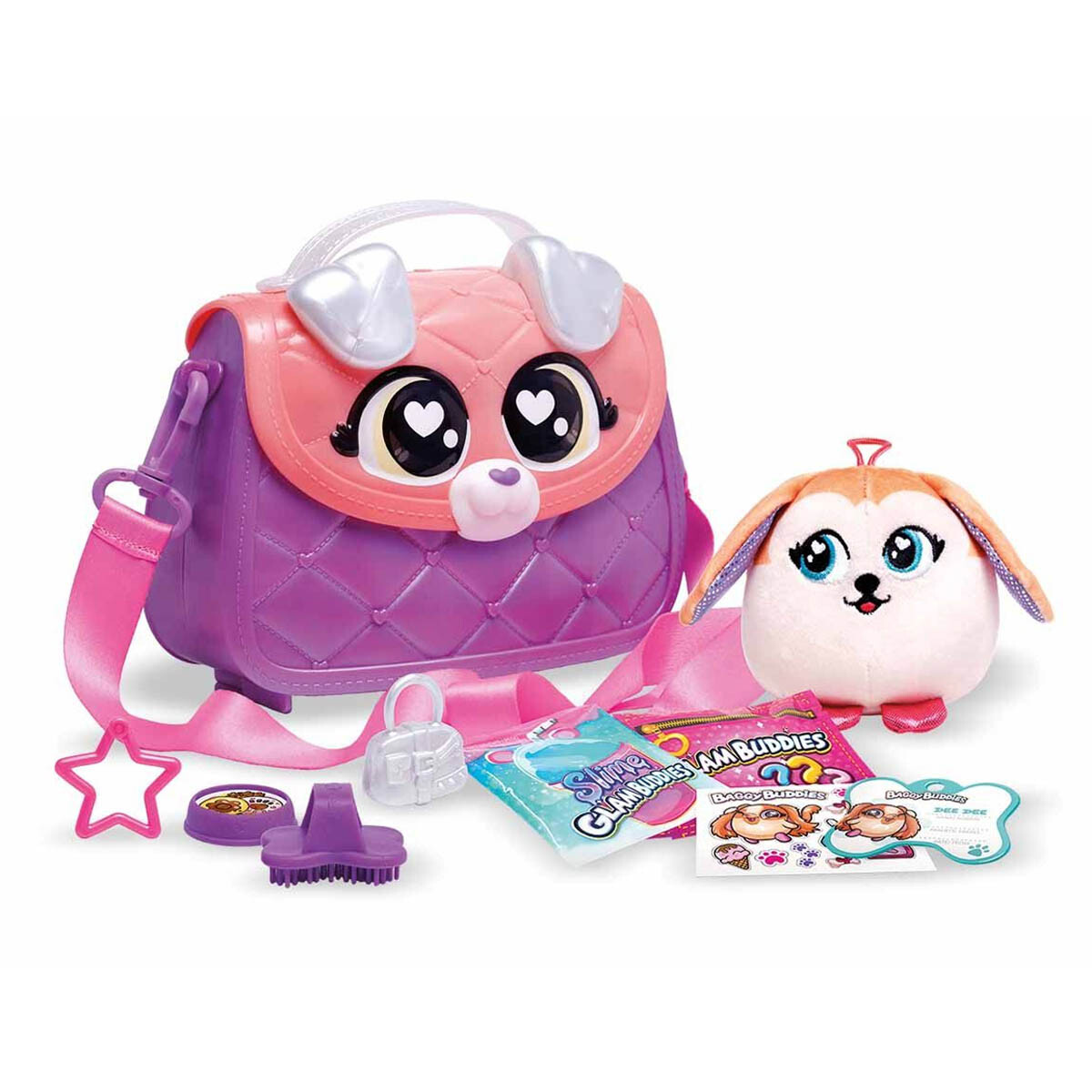 Cartera con peluche Glam Buddies con sorpresas - Dee Dee 