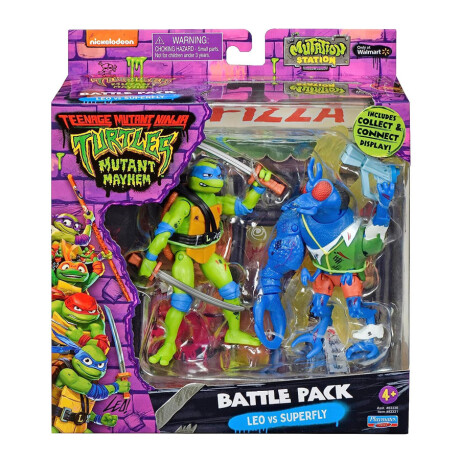 Leonardo vs Superfly Battle Pack • Tortugas Ninja TMNT Leonardo vs Superfly Battle Pack • Tortugas Ninja TMNT