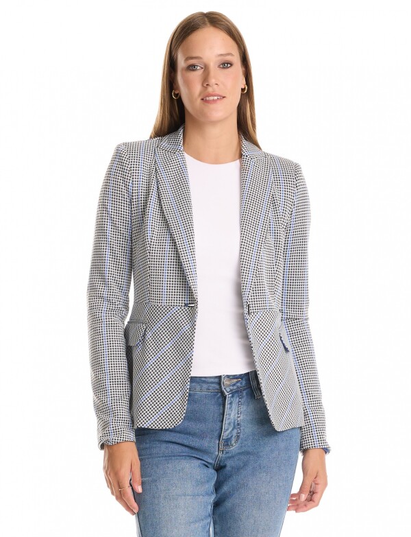 Blazer Jacquard BLANCO/MULTI