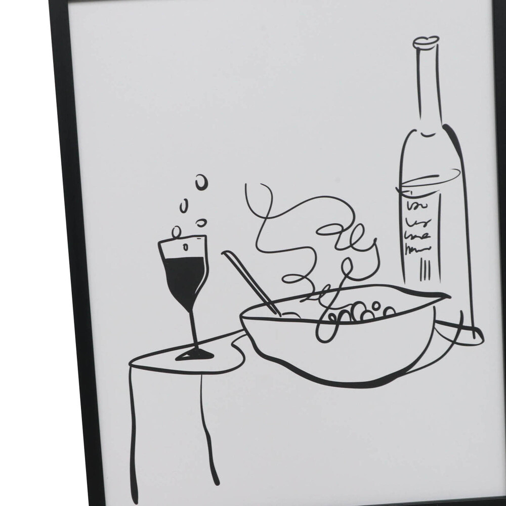 CUADRO SPAGHETTI II, 4 BLANCO PAPEL WI242005B