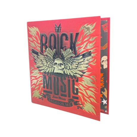 Carpeta 3 Anillos para Deberes Rock Roja