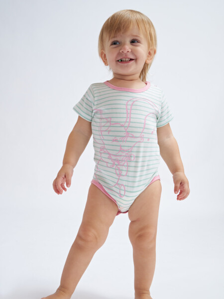 Body manga corta estampado Dumbo- Verde