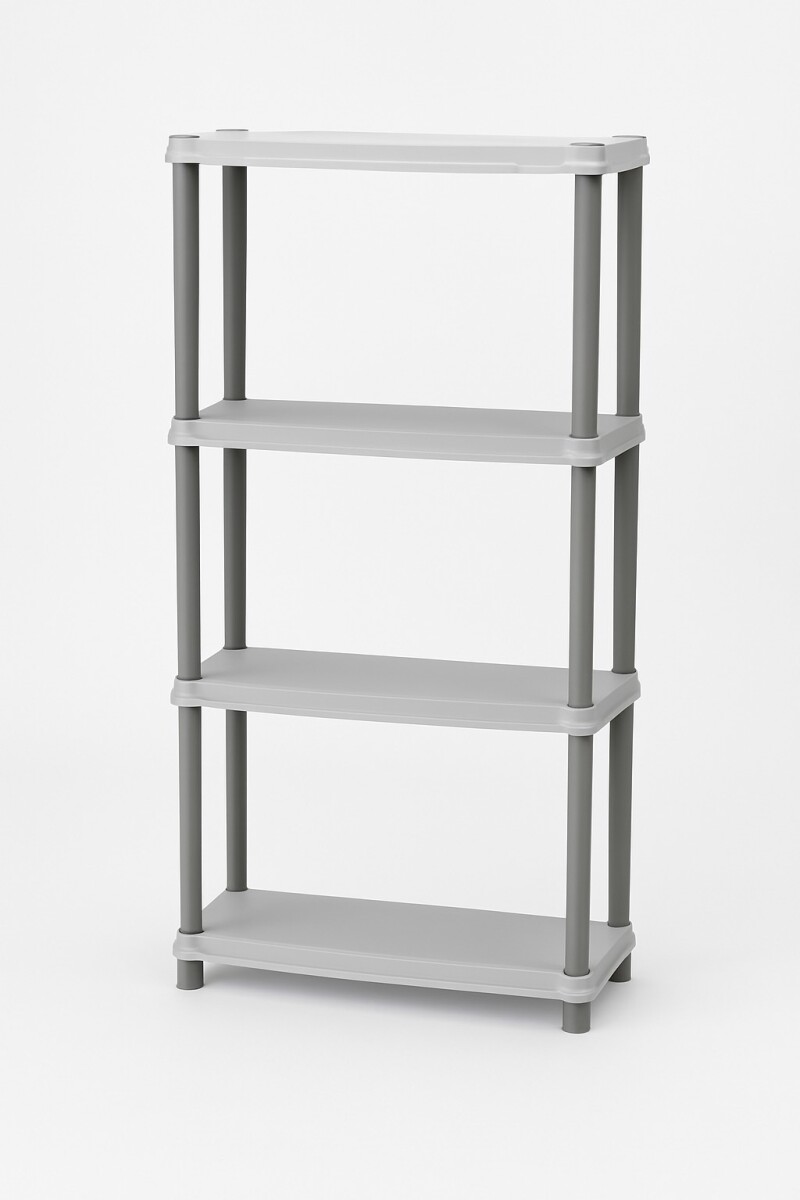 Estantería Plástica Nº15 - Gris (4 Niveles) Rimax 