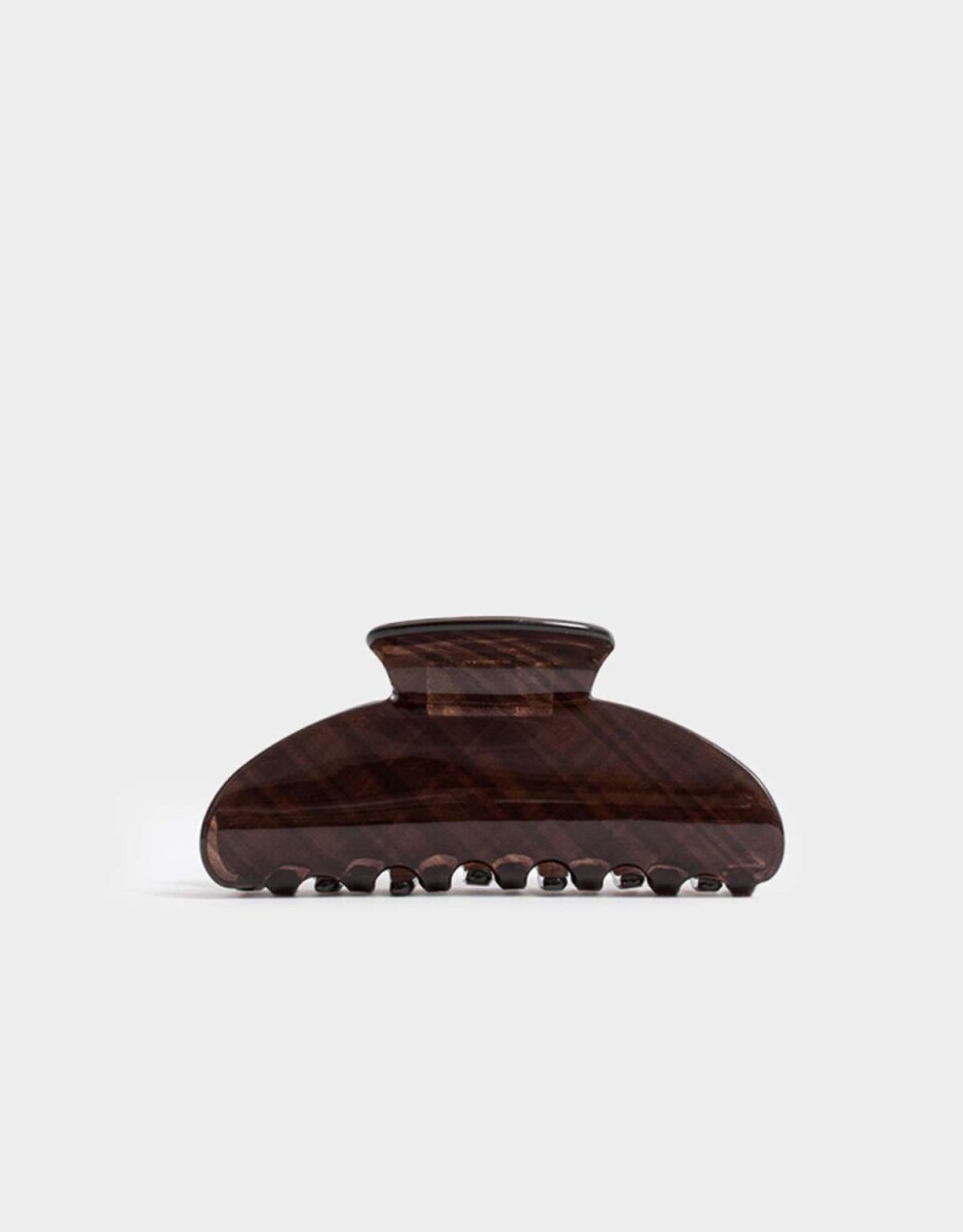 Broche De Resina - Marron Chocolate 