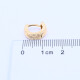 Aros oro 18k amarillo lisos chicos bombé. Aros oro 18k amarillo lisos chicos bombé.