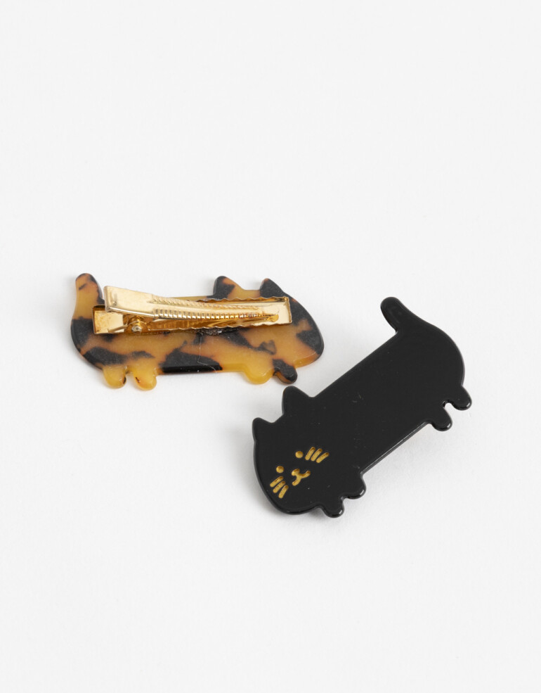 Horquillas con Accesorios Animales Sets De Hebillas - Combinacion Bicolor