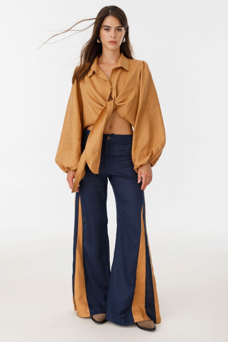 Pantalon Murra Azul/Camel