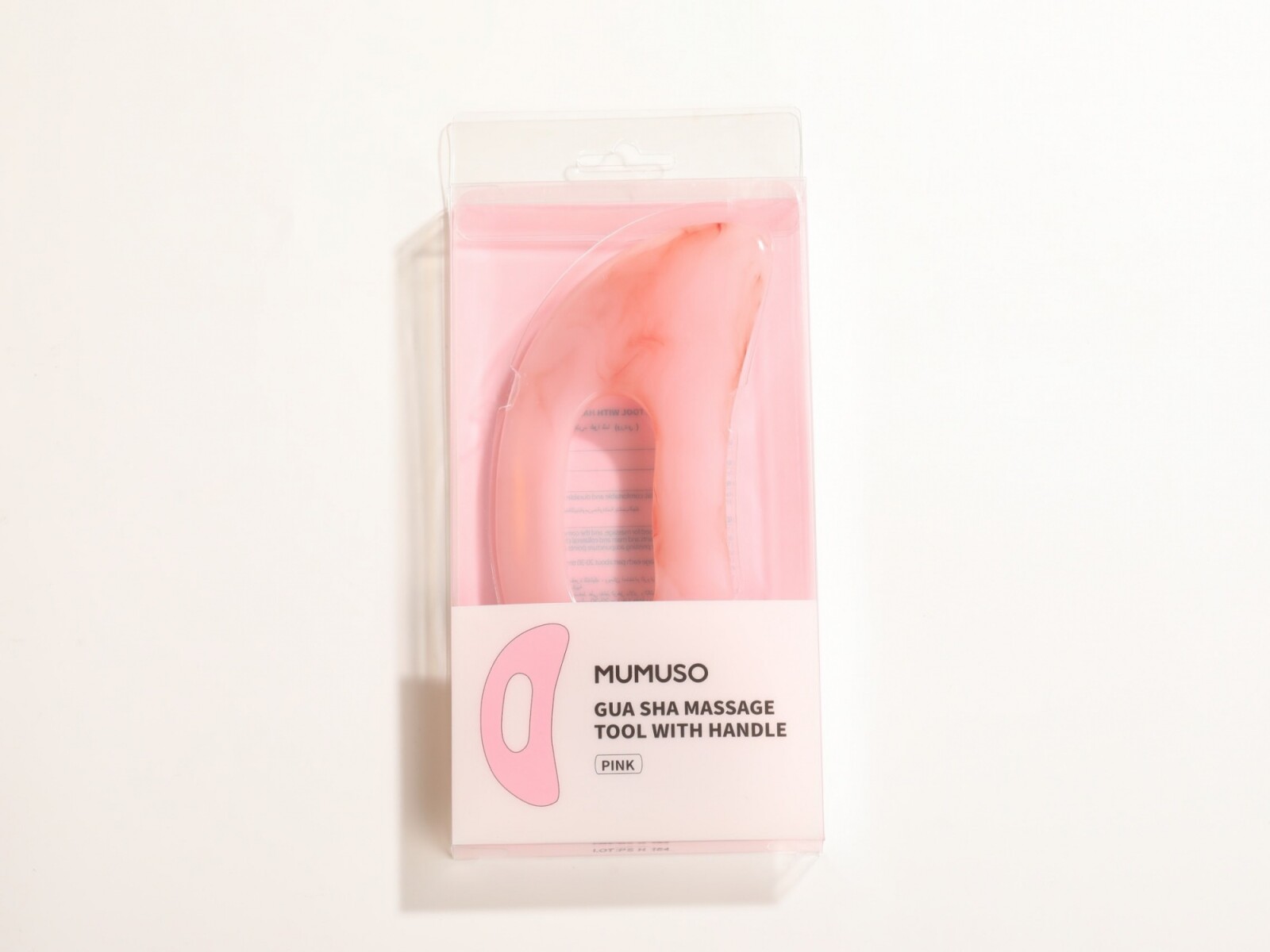 MASAJEADOR GUA SHA CON MANGO-ROSA 