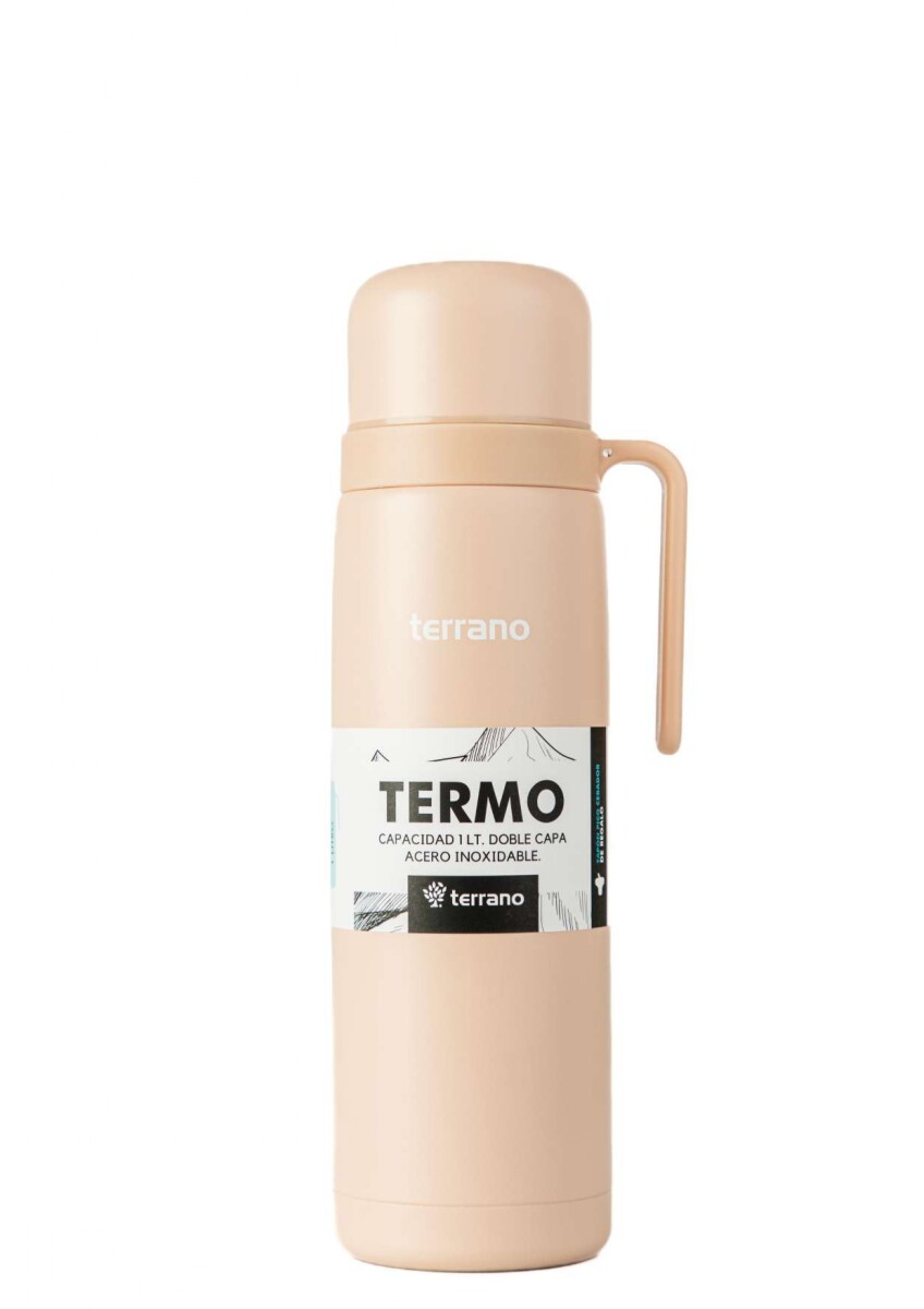 Termo con Manija Rígida Color - Rosa 