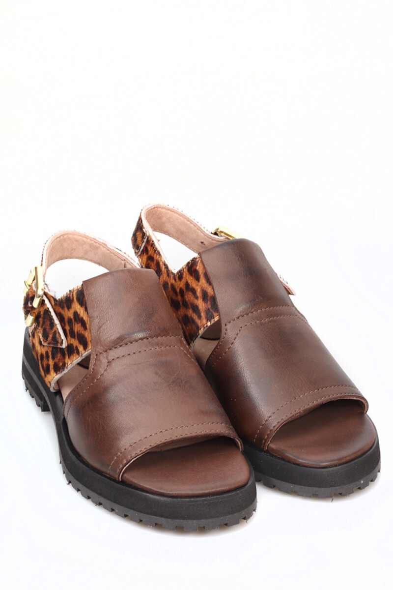 Sandalia Caroline Leopardo