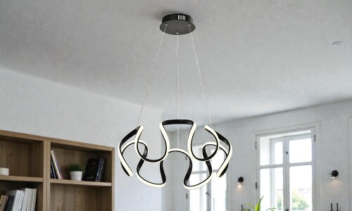 LUMINARIA LED HELIX NEGRO Luminaria Led Helix Negro