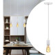 Portalamparas Colgante Liso Decorativo Pase E27 Techo Blanco