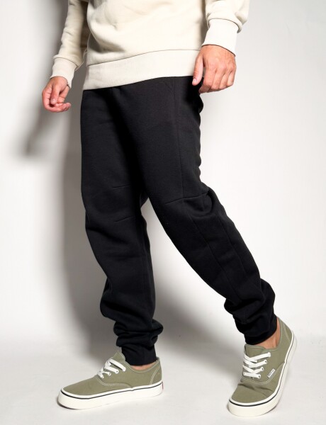 Jogger de algodon con puño Etan Negro