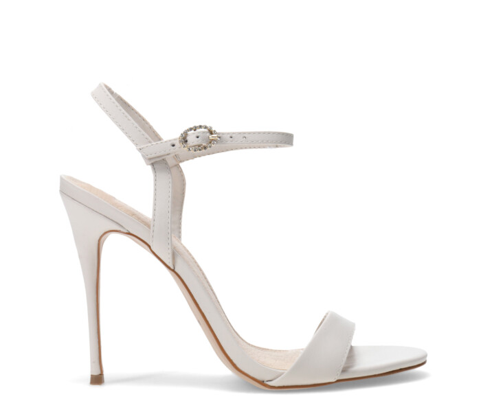 Sandalia c/hebilla Off White