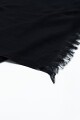Pashmina clásica con flecos negro