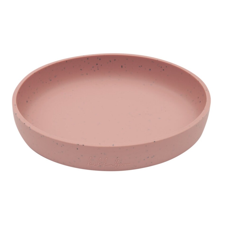 Plato Silicona Kikkaboo Rosa