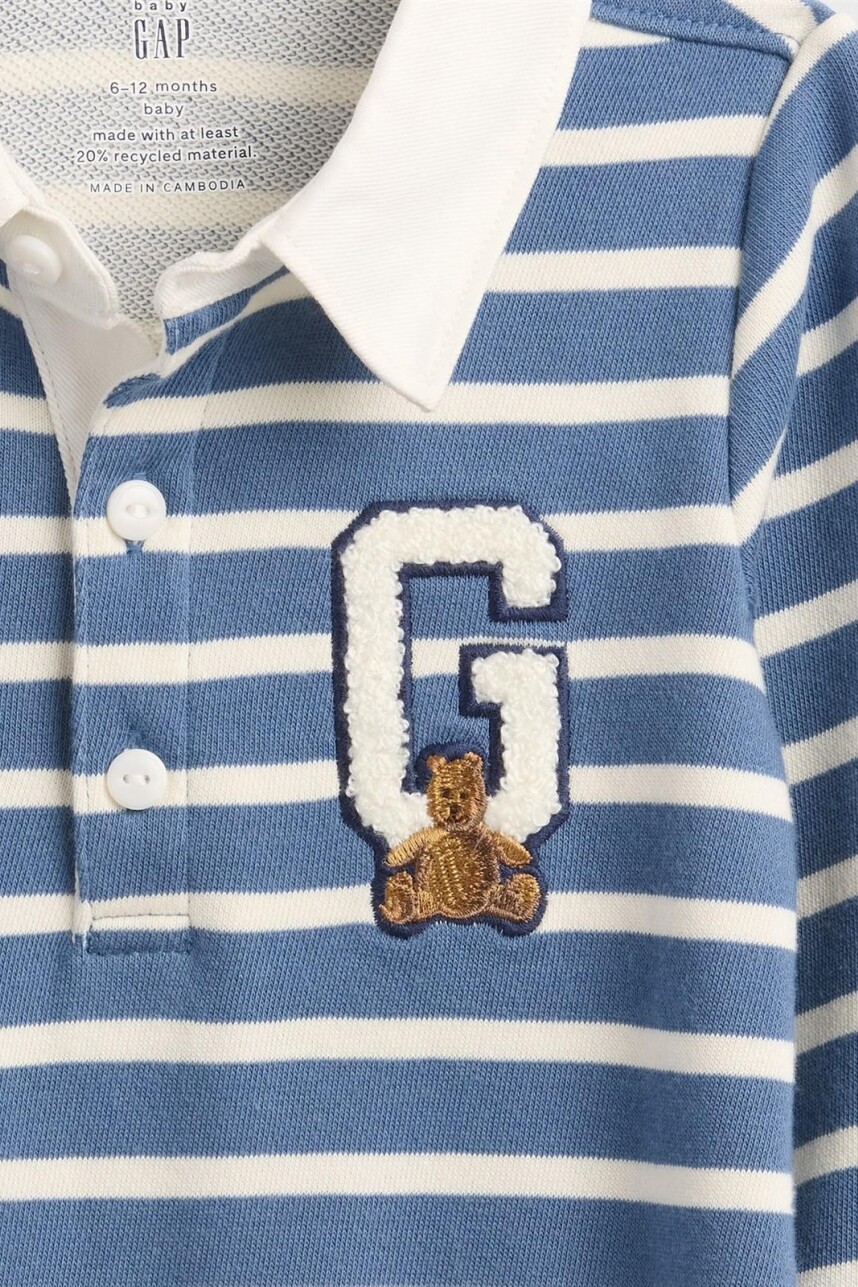 Enterito Rugby Bebé Blue Stripe