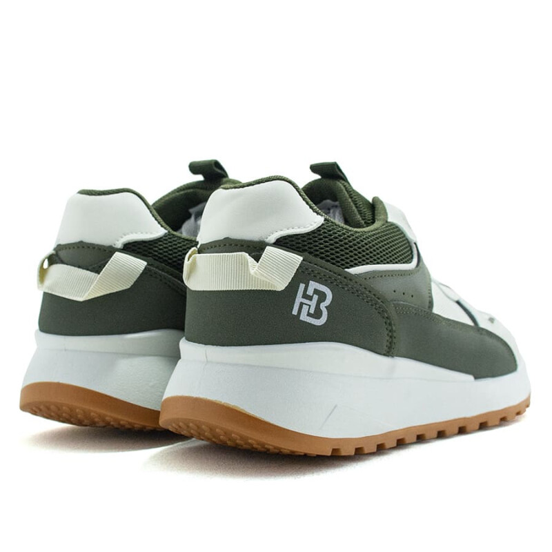 Championes The Brooklyn Haus Parker de Hombre Beige-verde