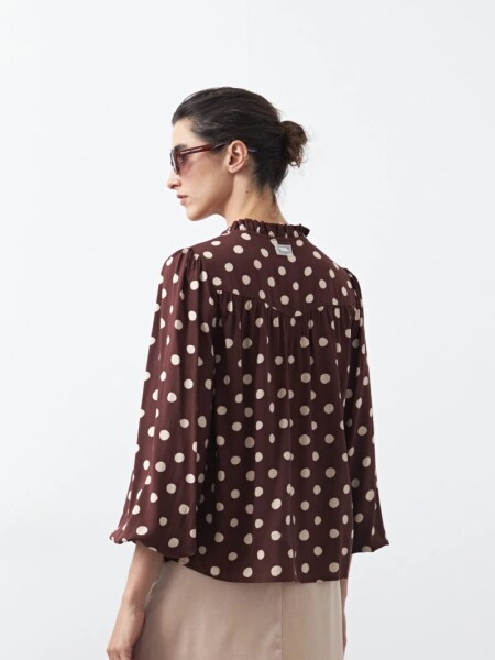 CAMISA D.CASSIN TOPACIO CHOCOLATE