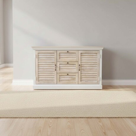 APARADOR 2P 3C MADERA-DE-MANGO NATURAL-BEIGE COSTA