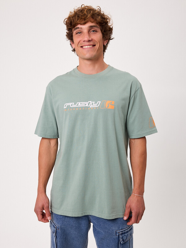 T-SHIRT AOPPA RUSTY Verde Seco