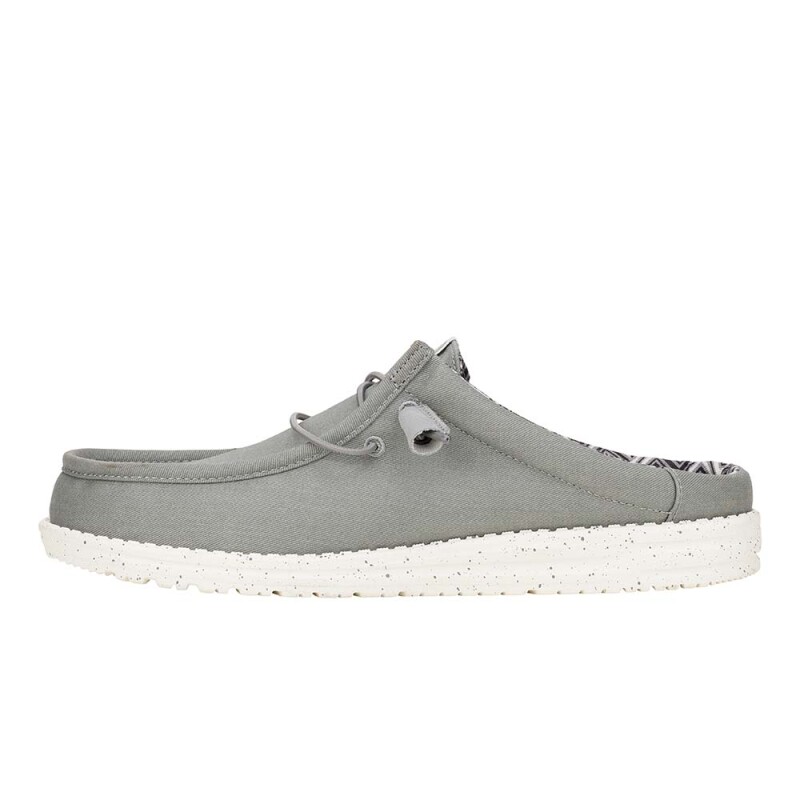 Zuecos Wally Slip Stretch Canvas - Hombre Grey
