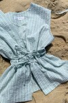 Blusa Mykonos Stripes verde
