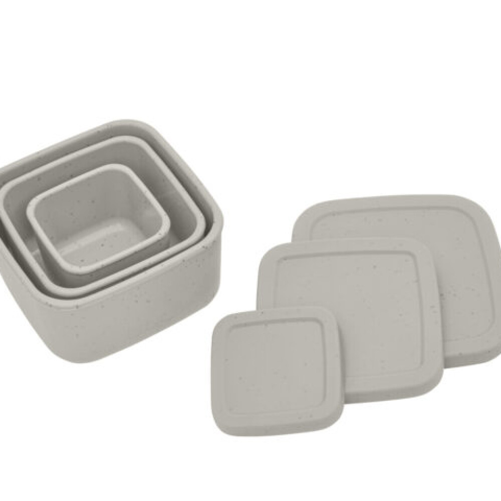 Set x3 tupper silicona KIKKABOO beige