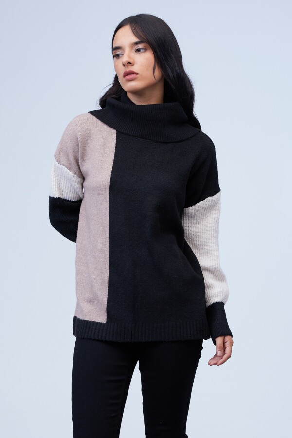 Buzo Colorblock MULTI/TOSTADO