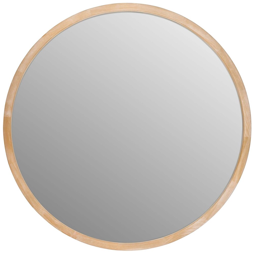 ESPEJO CIRCULAR MADERA NATURAL-BEIGE SNO9