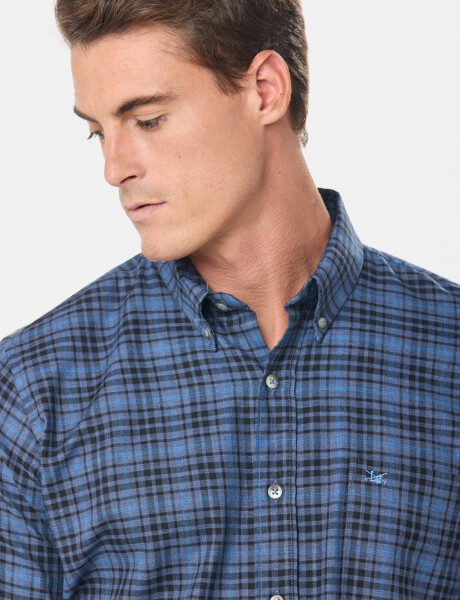 CAMISA DE VIYELA Azul