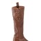 Bota de suela caña larga acordonada Marron
