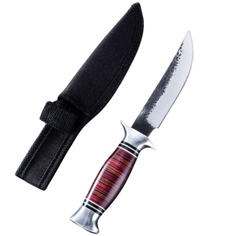 Cuchillo deportivo Bushcraft con mango de pakka Cuchillo deportivo Bushcraft con mango de pakka