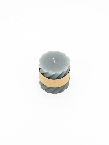 VELA ESPIRAL GRIS