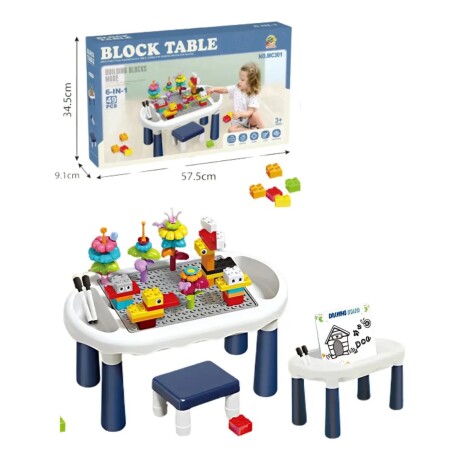 Set de Mesa con Bloques para Armar 6 en 1 49 Piezas 001