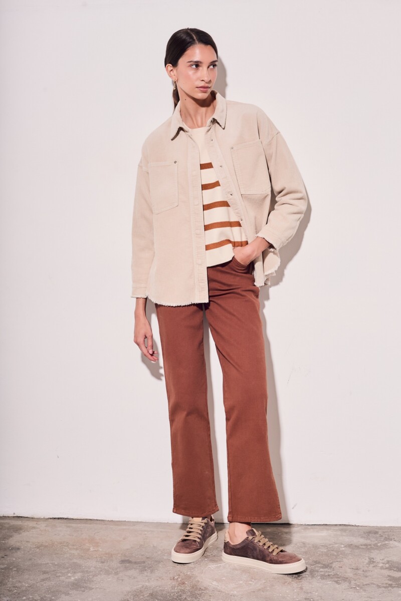 Sobrecamisa Corduroy Beige
