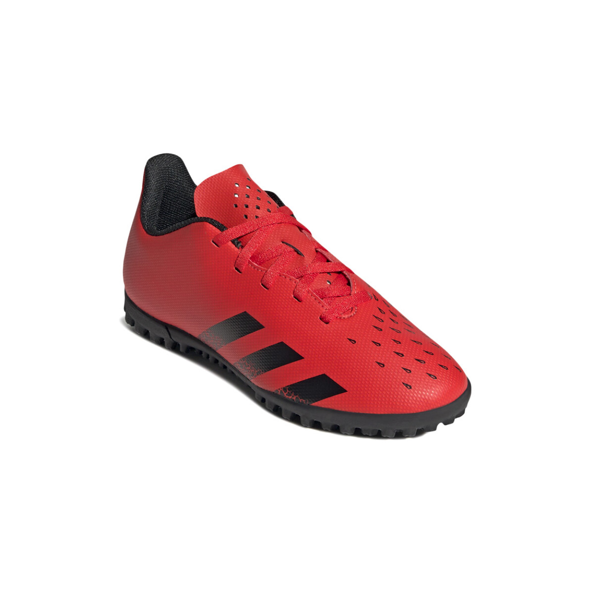 Championes de Fútbol Niño Adidas Predator Freack .4 T - Rojo-Negro 