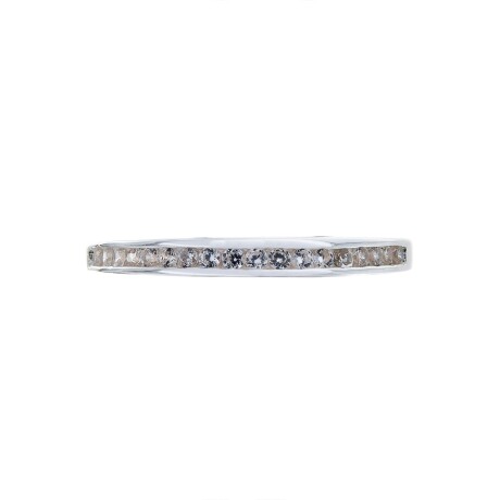 Anillo de plata 925 con circonias, MEDIO SIN FIN. Anillo de plata 925 con circonias, MEDIO SIN FIN.
