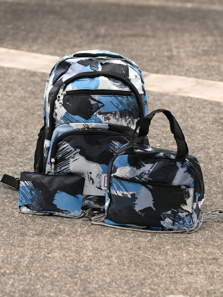MOCHILA SET x 3 NEGRO Guapa