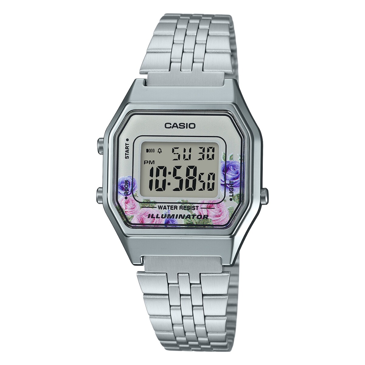 Reloj CASIO RETRO LA680WA-4CDF Acero Plateado Esfera 28mm 