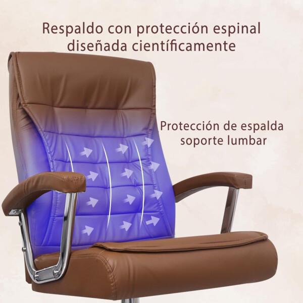 Sillón Ejecutivo Cuerina Reclinable SILLON EJECUTIVO CUERINA MARRON
