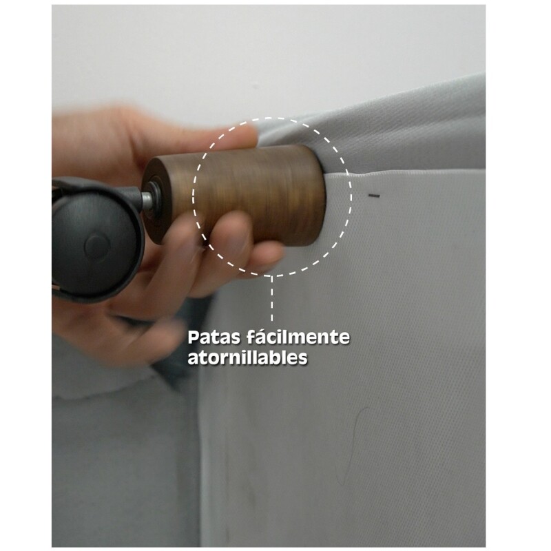 Sommier Rosario King Size Resortes Bonell Y Espuma Con Box Gris Sommier Rosario King Size Resortes Bonell Y Espuma Con Box Gris