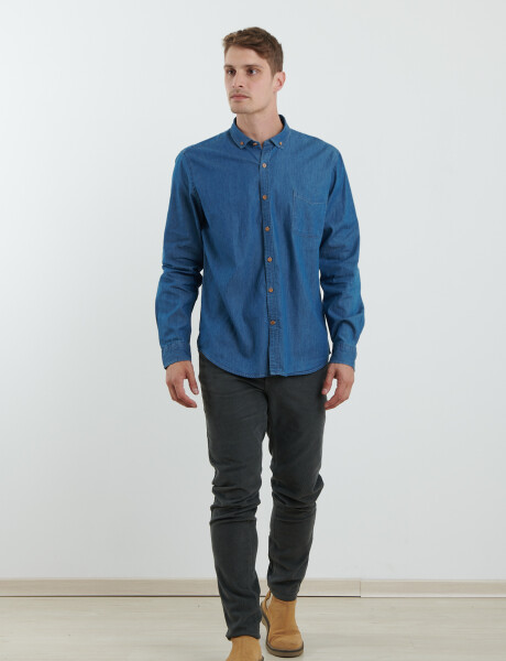 012614 CAMISA HARRY Azul
