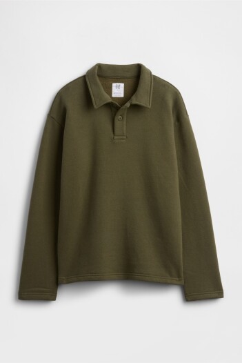 Buzo Tipo Polo Niño Olive Night