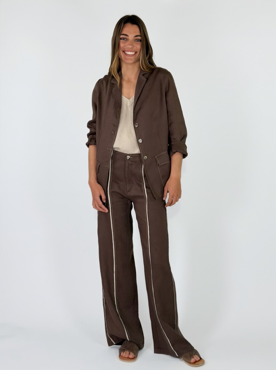 PANTALON CAILA - CHOCOLATE 