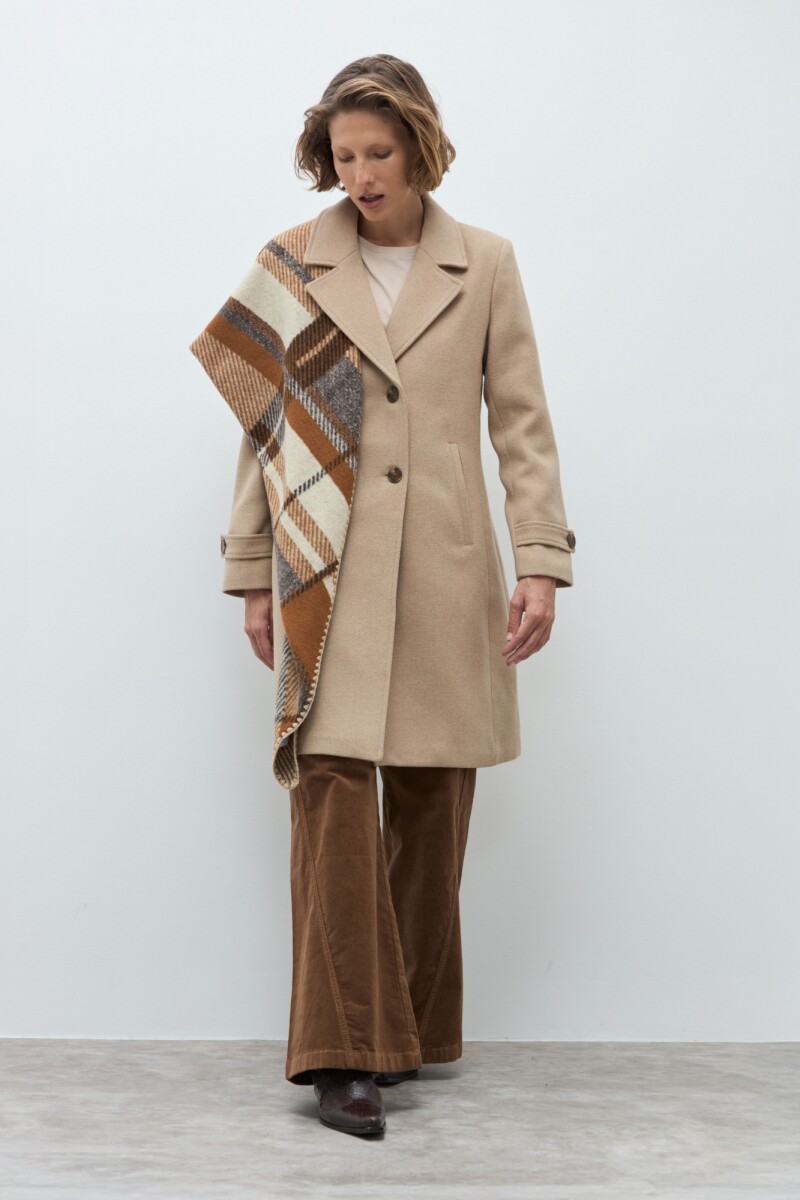 Tapado clásico beige melange